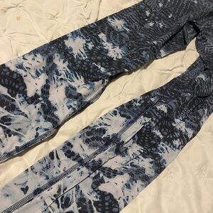 Tie dye lululemon full length leggings